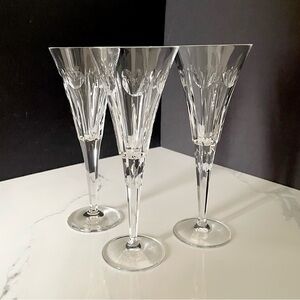 SET of 3 Millennium Flutes - Love Hearts - by Waterford Crystal